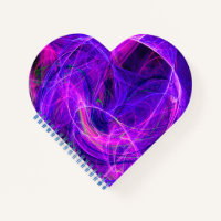 CRAZY PHOTON Abstract Blue Purple Fractals, Swirls