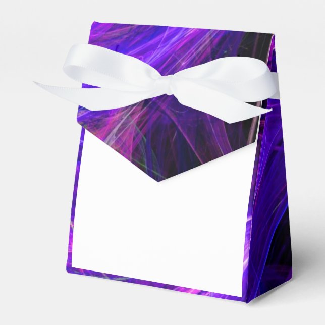 CRAZY PHOTON blue violet purple Favor Box (Front Side)