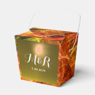 CRAZY PHOTON  GEMSTONE red pink MONOGRAM Favor Box