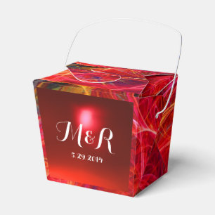 CRAZY PHOTON  GEMSTONE RED RUBY MONOGRAM FAVOR BOX