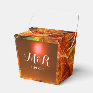 CRAZY PHOTON GEMSTONE red yellow MONOGRAM Favor Box