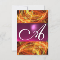 CRAZY PHOTON MONOGRAM  black pink rsvp