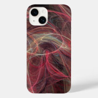 CRAZY PHOTON Pink Grey Fractal Waves
