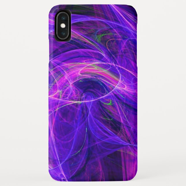 CRAZY PHOTON purple blue Case-Mate iPhone Case (Back)