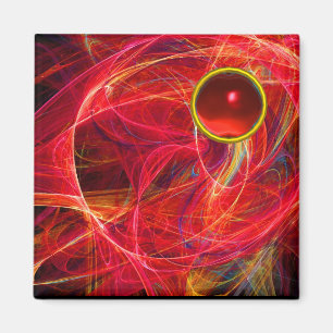 CRAZY PHOTON  WITH RED RUBY GEMSTONE MAGNET