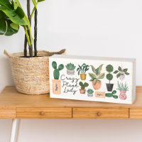 Crazy Plant Lady | Chic Watercolor Potted Plants