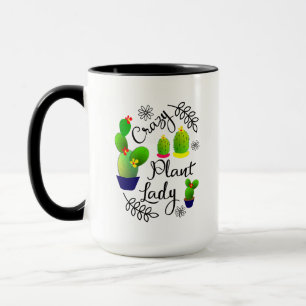 Crazy Plant Lady Funny Cactus Personalized Mug