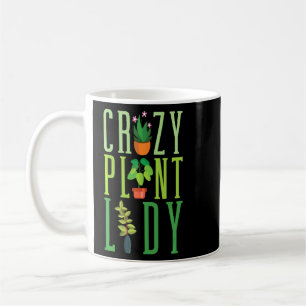 Crazy Plant Lady Funny Gardening Botanical  Coffee Mug