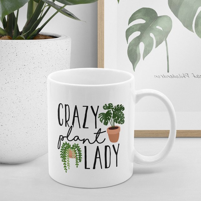 Crazy Plant Lady | Funny Plant Lovers Coffee Mug (Creator Uploaded)