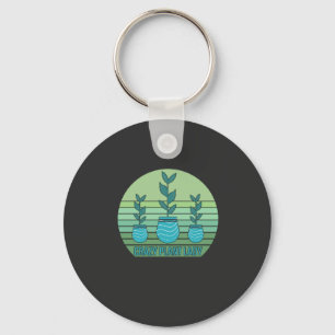 Crazy Plant Lady Keychain