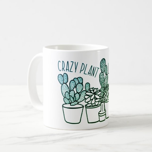 Crazy Plant Lady Mug (Front Left)