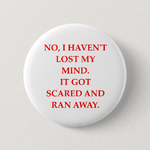 CRAZY.png 2 Inch Round Button