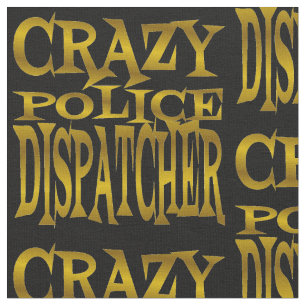 Crazy Police Dispatcher in Gold Fabric