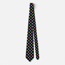 Crazy Polka Dots Custom Black Background