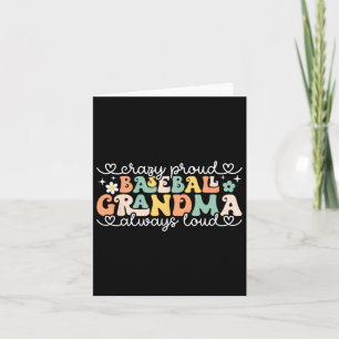 Crazy Proud Always Loud Sell Grandma Retro Mothers Card