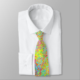 Crazy Psychedelic Colourful neck tie