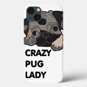 Crazy Pug Lady iPhone 13 Case