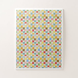 CRAZY QUILT 11x14 Big Pieces Puzzle - Blanc
