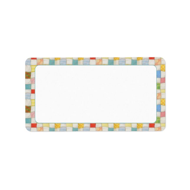 CRAZY QUILT 1.25"x2.375" Labels (Front)