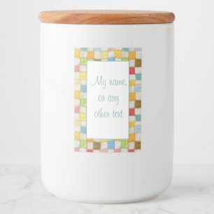 CRAZY QUILT 2"x3" Labels / Vertical