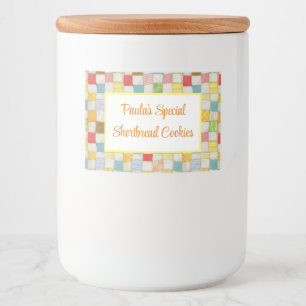 CRAZY QUILT 2x3 Food Container Label / Horizontal