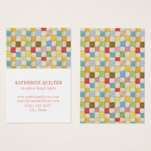 CRAZY QUILT 3.5x2.5 Business Card III