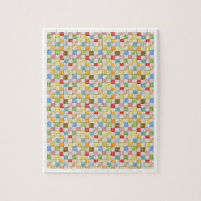CRAZY QUILT 8x10 Puzzle - Blanc (Vertical)