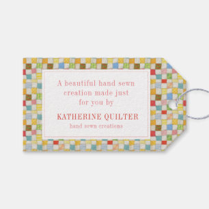 CRAZY QUILT Business Gift Tags