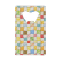 CRAZY QUILT Credit Card Bottle Opener