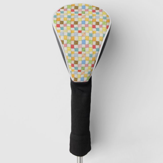 CRAZY QUILT Golf Driver Cover  (Front)