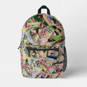 Crazy Quilt in Spring Colours Printed Backpack
