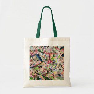 Crazy Quilt in Spring Colours Tote Bag