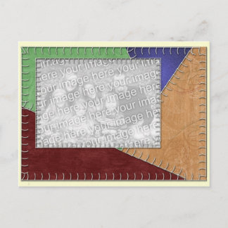 Crazy Quilt Look Modèle photo Carte postale