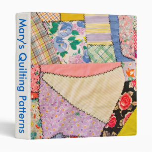 Crazy Quilt Patchwork Binder