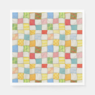 Crazy Quilt Standard Luncheon Paper Napkins