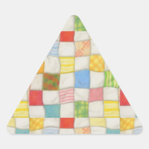CRAZY QUILT Triangle Stickers