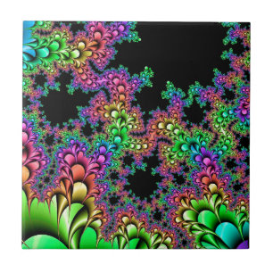 Crazy Rainbow Fractal Tile