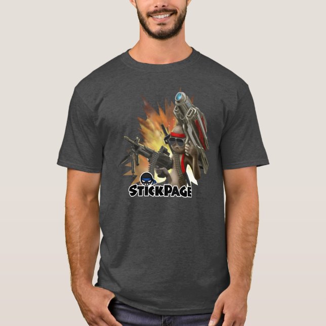 Crazy Rambo Stick Tee (Front)