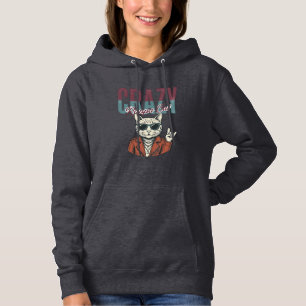 Crazy Rappa Cat Vintage Engraving T-Shirt Design_1 Hoodie