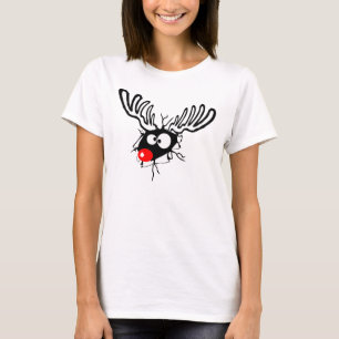 Crazy Red Nosed Reindeer T-Shirt