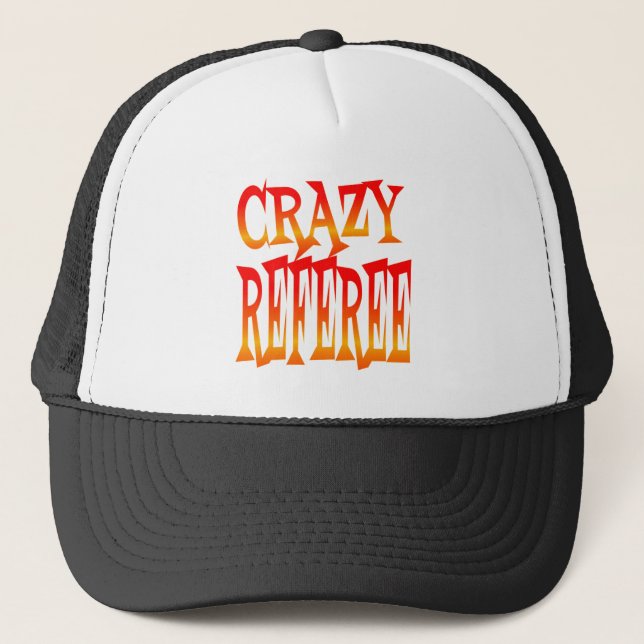 Crazy Referee in Bright Colours Trucker Hat (Front)