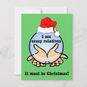 Crazy relatives Christmas Holiday Card
