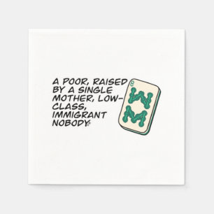 Crazy Rich Asians Mahjong scene quote Classic Napkin