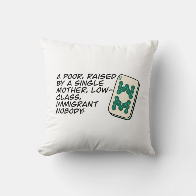 Crazy Rich Asians Mahjong scene quote Classic Throw Pillow (Front)