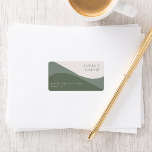 Crazy Right Now Wedding Address Label