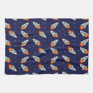 Crazy rockets kitchen towel
