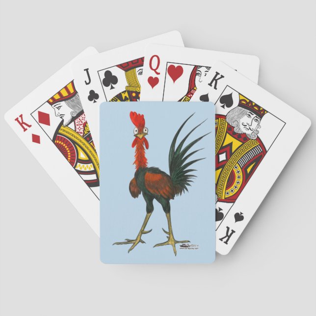 Crazy Rooster Playing Cards (Back)
