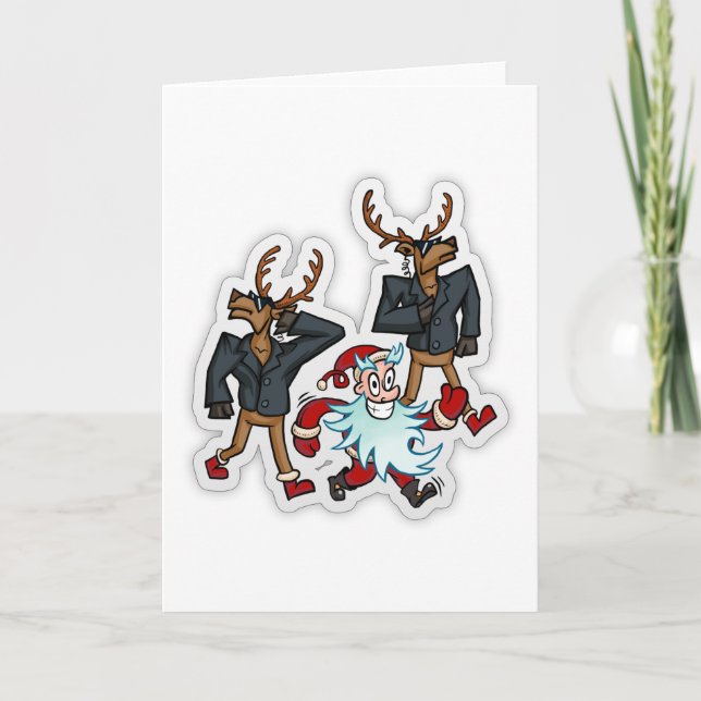 Crazy Santa Bodyguard Card (Front)