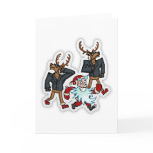 Crazy Santa Bodyguard Card