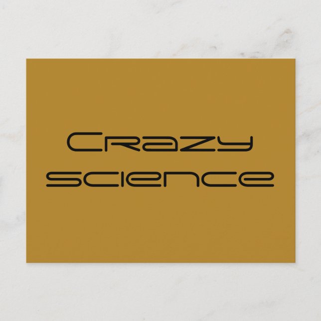 Crazy science a term from Orphan Black Postcard (Front)